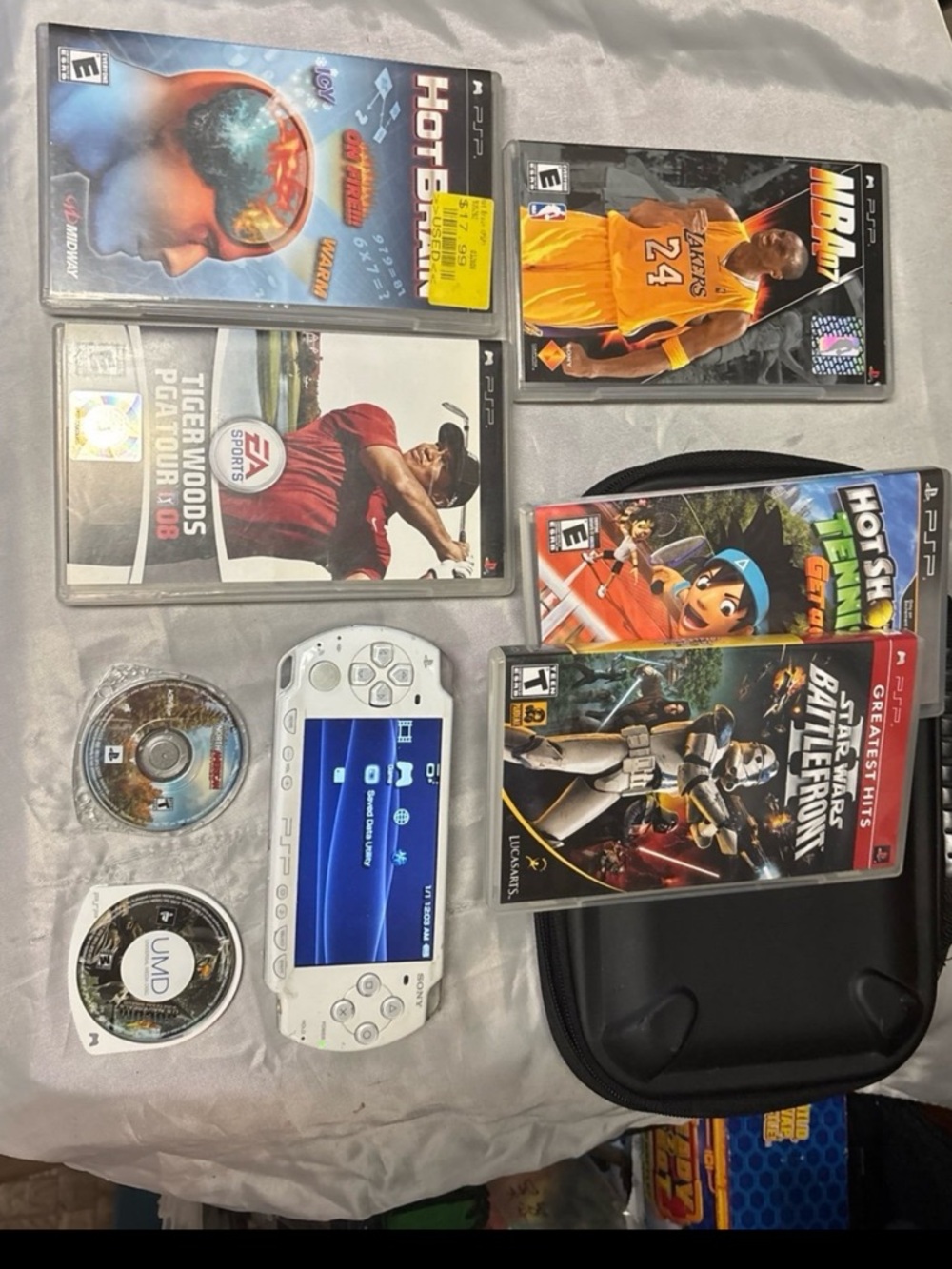 Sony PSP 2001 Star Wars Console w/ games & carry case. Battlefront II, Cabela’s